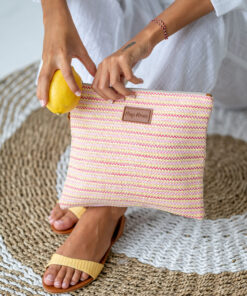San Remo Bikini Bag-Pink Lime