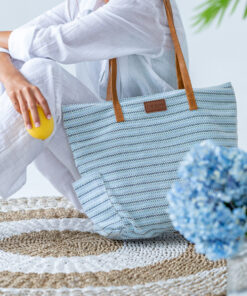 San Remo Beach Tote-Blue