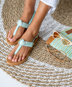 Gelato Tbar Sandals-Mint