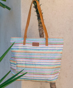 Bondi Tote Bag-Aqua Hasel