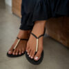 yari sandals black minimal t-bar sandals mimpi mannis