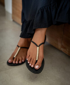 yari sandals black minimal t-bar sandals mimpi mannis