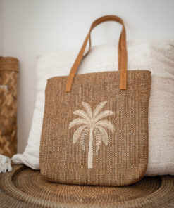 Alternative view of Paradiso Palm Shoulder Bag-Choc