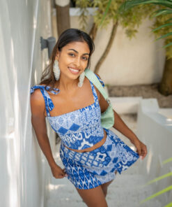 Alternative view of Chiquitta Top - Jungle Spritz Blue