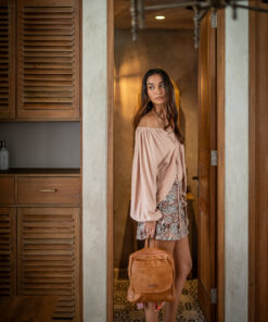 Alternative view of Viviana Long Sleeve Top – Beige