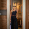 silhouette bodysuit black fitted resort bodysuit Mimpi Mannis