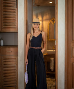 silhouette bodysuit black fitted resort bodysuit Mimpi Mannis