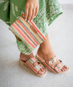 Alternative view of Lennox Slides - Rose Olive