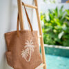 Paradiso Palm Tote Latte Mimpi Mannis