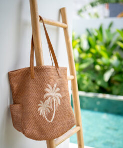Paradiso Palm Tote Latte Mimpi Mannis