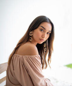 Alternative view of Leopard Disc Earrings