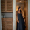 Black maxi dress Bali resort wear