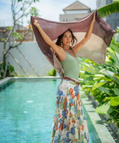 Anika Skirt Bougenville Blue Mimpi Mannis