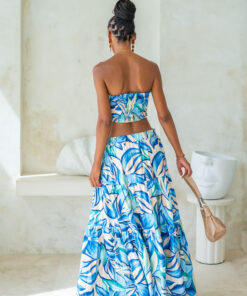 Alternative view of Sabina Skirt Palmera Azure