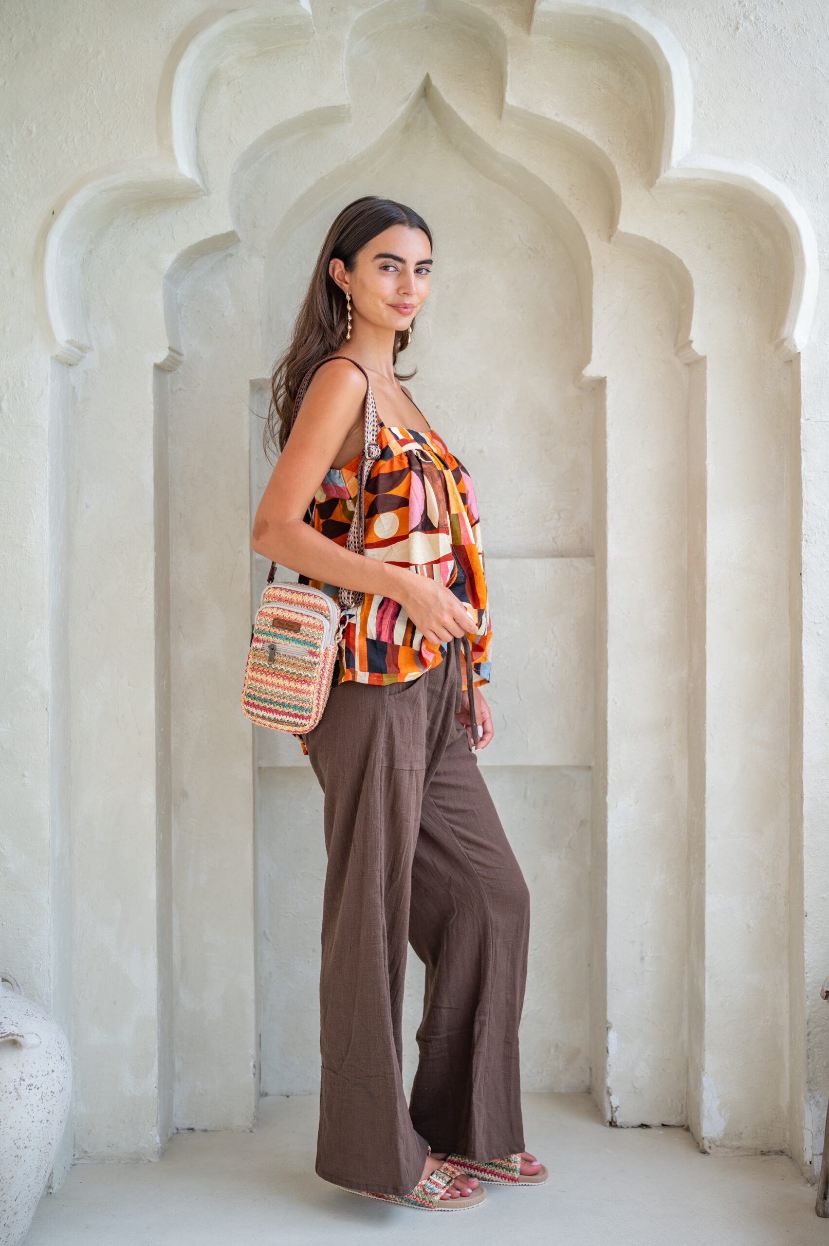 Selina Pants – Choc - Image 2