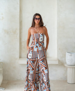 Eliana Jumpsuit – Portofino Tiramisu