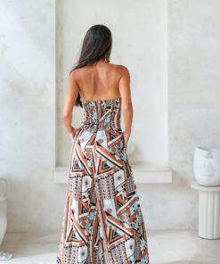 Alternative view of Eliana Jumpsuit – Portofino Tiramisu