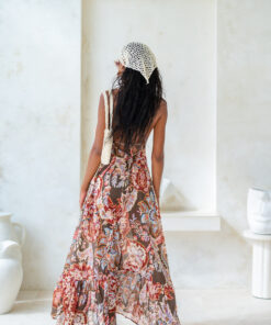 Alternative view of Gisele Dress – Wildwood Merlot