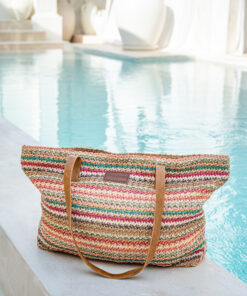 Laguna Beach Tote – Teal Rose