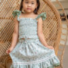 Mini Leela Top-Gingham Pistachio