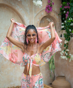 Alternative view of Keisha Kimono – Fiji Sand