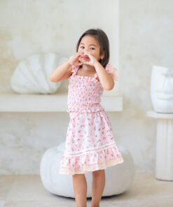 Alternative view of Mini Leela Skirt-Gingham Peach