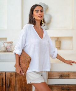 Alternative view of Rie Top – White