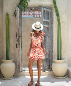 Alternative view of Sienna Mini Skirt – Palmera Sunset